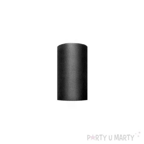 tiul gladki czarny 0 08 x 20 m