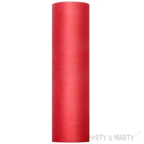 tiul gladki czerwony 0 3 x 50m 1 szt