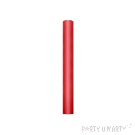 tiul gladki czerwony 0 50 x 9 m