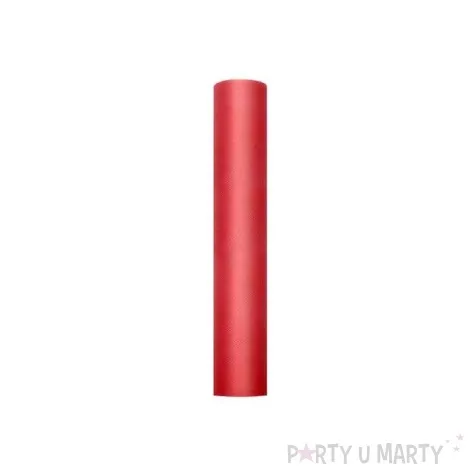 tiul gladki czerwony partydeco 0 30 x 9 m