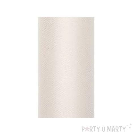 tiul gladki kremowy 0 50 x 9 m