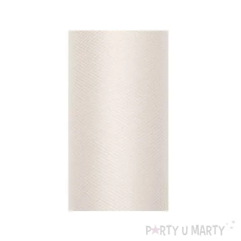 tiul gladki kremowy 0 8 x 9 m