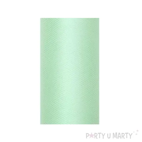 tiul gladki mietowy partydeco 0 15 x 9 m