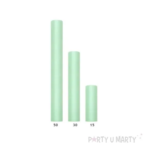 tiul gladki mietowy partydeco 0 15 x 9 m