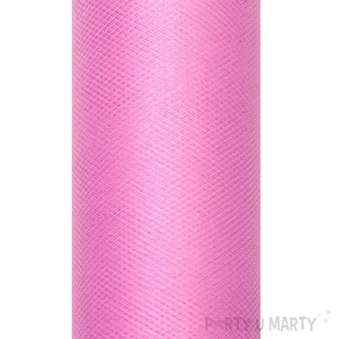 tiul gladki rozowy ciemny partydeco 0 3 x 9 m