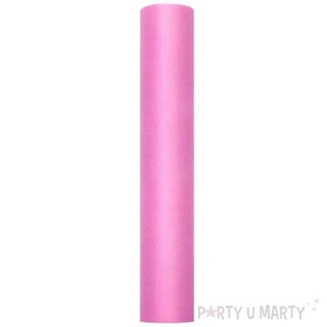 tiul gladki rozowy ciemny partydeco 0 3 x 9 m