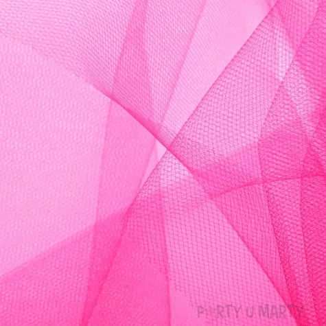 tiul gladki rozowy ciemny partypal 0 15 x 9 m