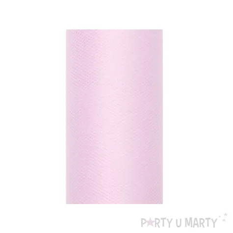tiul gladki rozowy jasny pastel 0 08 x 20 m