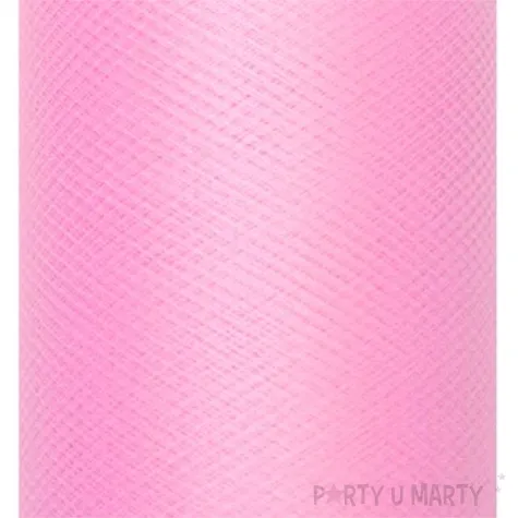 tiul gladki rozowy partydeco 0 3 x 50 m