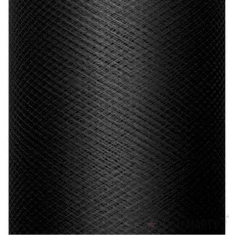 tiul gladki sztywny czarny partydeco 0 3 x 50 m