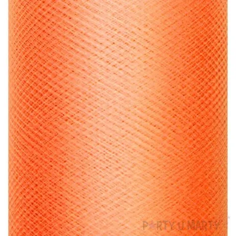 tiul gladki sztywny pomaranczowy partydeco 0 3 x 50 m