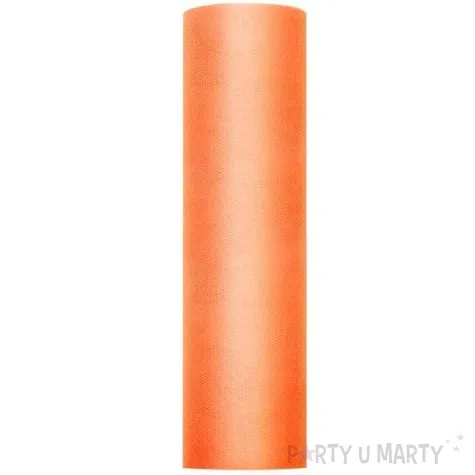 tiul gladki sztywny pomaranczowy partydeco 0 3 x 50 m