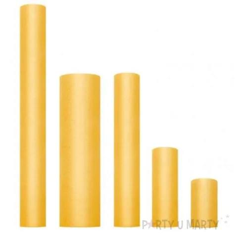 tiul gladki sztywny zolty partydeco 0 3 x 50 m