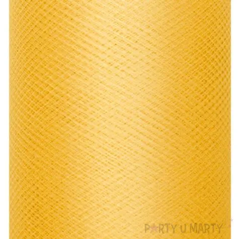 tiul gladki sztywny zolty partydeco 0 3 x 50 m