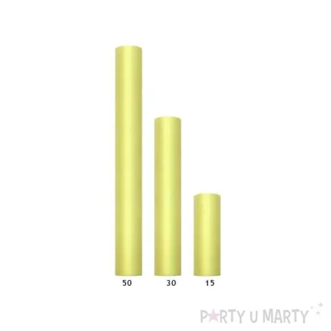 tiul gladki zolty jasny 0 50 x 9 m