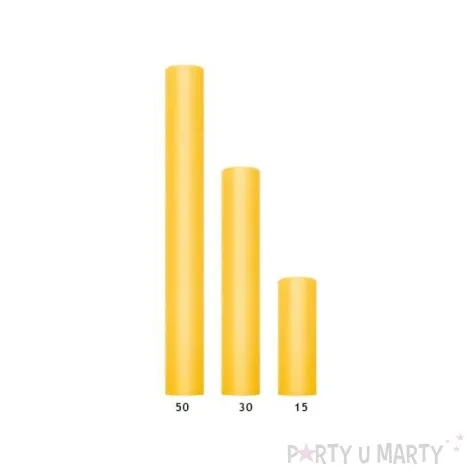 tiul gladki zolty partydeco 0 15 x 9 m