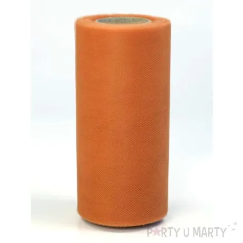 tiul na szpulce 15 cm x 25 m pomaranczowy 1 szt
