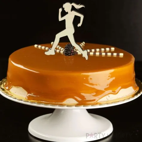 topper drewniany biegaczka sportsmenka 8x17 5 cm