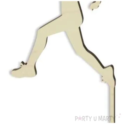 topper drewniany biegaczka sportsmenka 8x17 5 cm