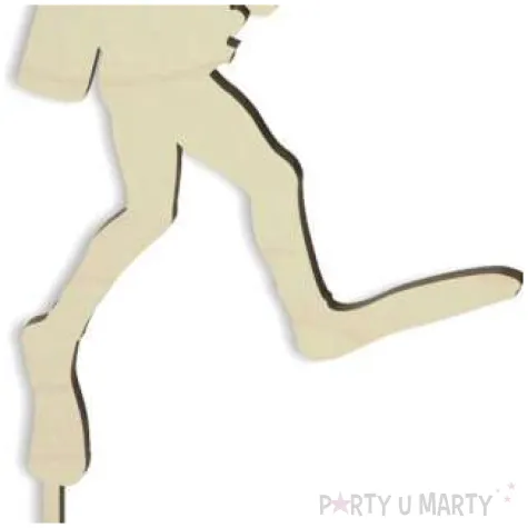 topper drewniany pletwonurek 9 5x17 5 cm