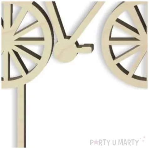 topper drewniany rower cross 11x12 5 cm