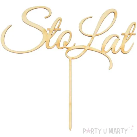 topper drewniany sto lat arpex 15 cm