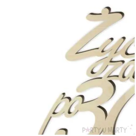 topper drewniany zycie zaczyna sie po 30 13 x 17 cm