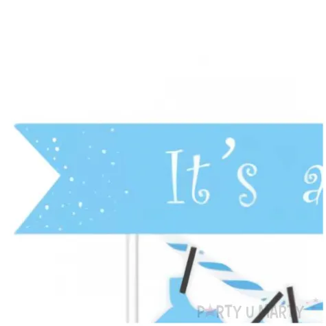 topper its a boy baby shower niebieski jix