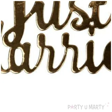 topper just married zloty godan 20 cm