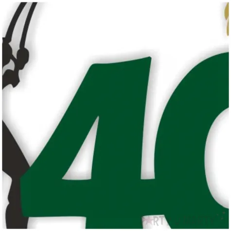 topper papierowy 40 urodziny wedkarza 12 x 17 cm