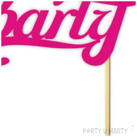 topper papierowy garden party fuksja 14 x 16 cm