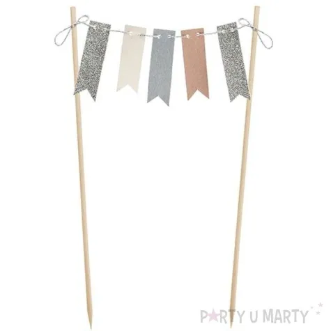 topper papierowy girlanda flagietkowa partydeco 20 cm