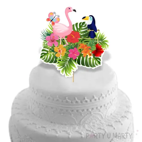 topper papierowy hello aloha 20 cm