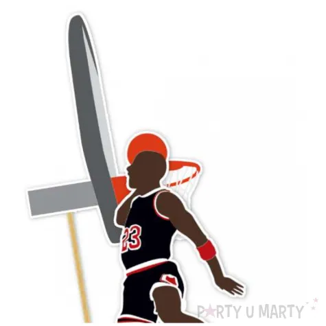 topper papierowy koszykowka basketball slam dunk 22 cm 2 szt