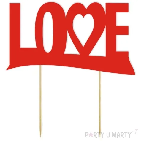 topper papierowy love 19 cm