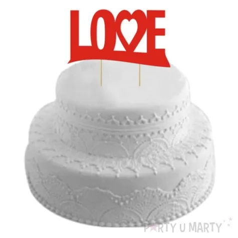 topper papierowy love 19 cm
