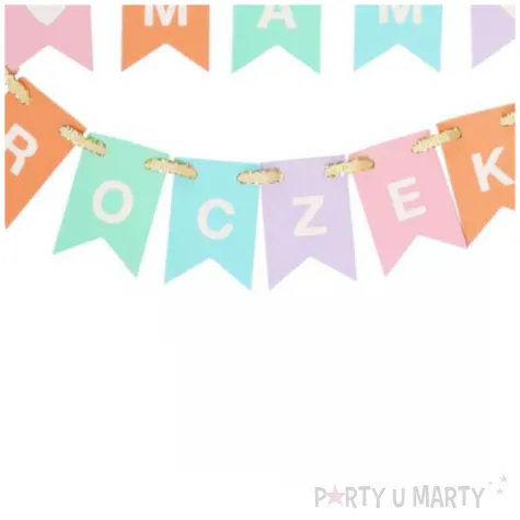 topper papierowy mam roczek dziewczynka godan 19 5 cm