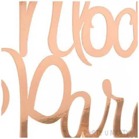 topper papierowy mloda para rose gold partycollection 28 x 14 cm