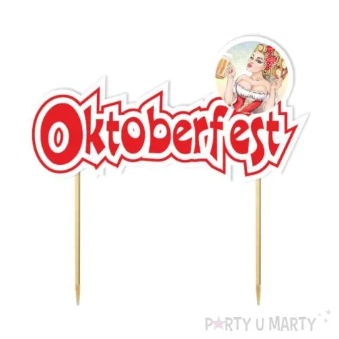 topper papierowy oktoberfest bawarka 18 cm