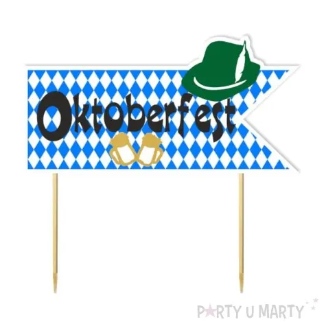 topper papierowy oktoberfest po bawarsku 18 cm