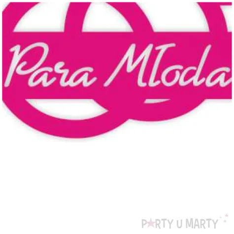 topper papierowy para mloda diament fuksja 13 x 16 cm