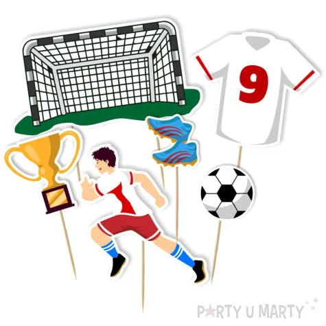 topper papierowy pilkarz robert 6 szt