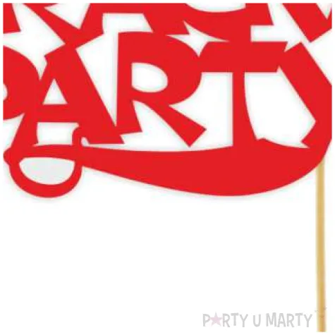 topper papierowy pirackie party czerwony 17 x 15 cm