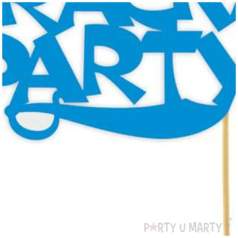 topper papierowy pirackie party niebieski 17 x 15 cm