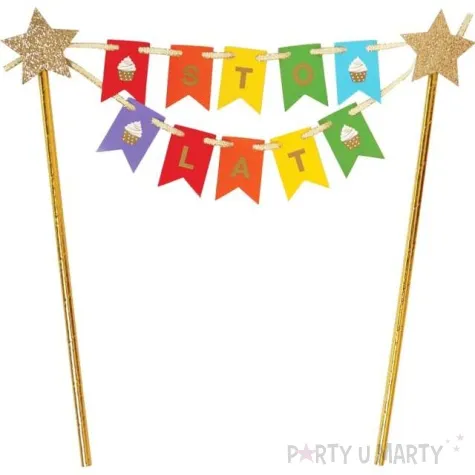 topper papierowy sto lat urodziny godan 20 cm