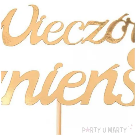 topper papierowy wieczor panienski penis zloty partycollection 15 x 25 cm