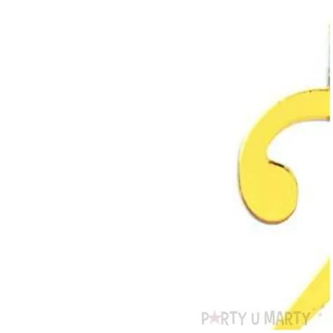 topper plastikowy cyfra 2 korona zlota partypal