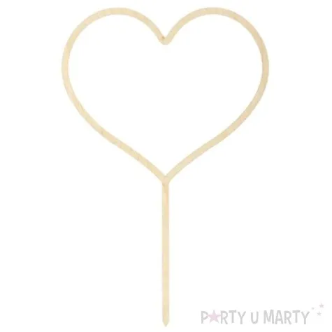 topper serce partydeco 23 cm