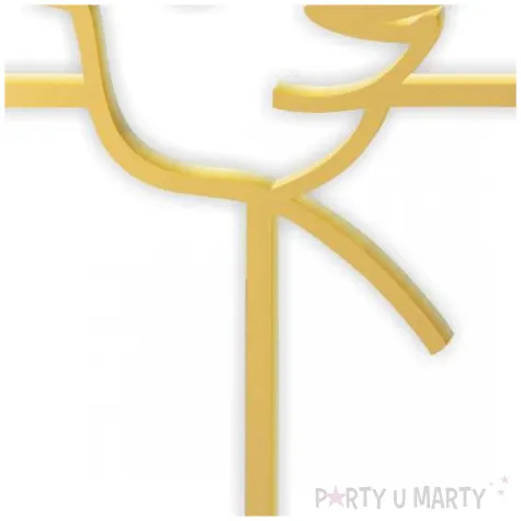 topper z pleksy komunia sw ihs krzyz i golebica zloty 24 cm