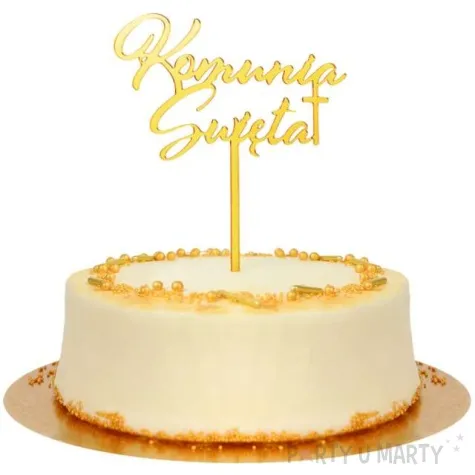 topper z pleksy komunia swieta godan 14x18 cm